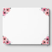 ビッグ15誕生日フォトコラージュ花ガールホワイト ゲストブック (裏面)