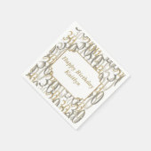 ビッグ30歳パーソナライズされたの誕生日パーティー スタンダードカクテルナプキン (角)