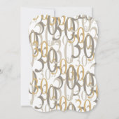 ビッグ30金ゴールド誕生日パーティー 招待状 (裏面)
