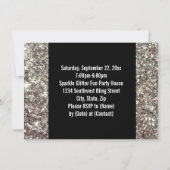 ビッグ4-0誕生日グリッター – ルック40番目のパーティー 招待状 (裏面)