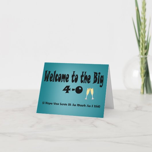 ビッグ4-0 40thバースデーカード カード (正面)