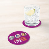 ビッグ5号車!50名と写真テンプレートコースター ラウンドペーパーコースター (インサイチュ)