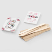 ビッグ5誕生日ガールフォトコラージピンクフラワー ハンドファン (組立なし)