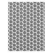 ビッグ50大レタリングビッグ50 50誕生日 テーブルクロス (正面)