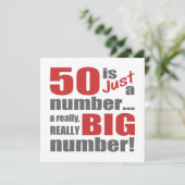 ビッグ50誕生日 カード (スタンド正面)