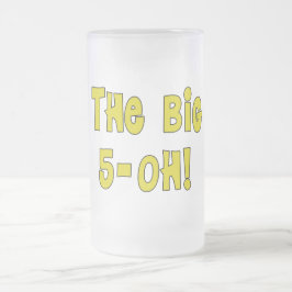 ビッグ5-OH！ 誕生日マグカップ フロストグラスビールジョッキ