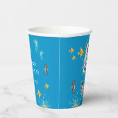 ビッグ5Th Under The Sea誕生日写真コラージュ 紙コップ (右)