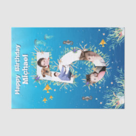 ビッグ5Th Under The Sea誕生日写真コラージュ 薄葉紙