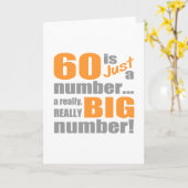 ビッグ60誕生日 カード (黄色い花)