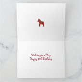 ビッグ70誕生日ダラホースカード カード (内部)