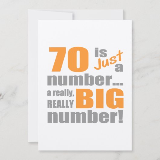 ビッグ70誕生日 カード (正面)