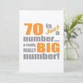 ビッグ70誕生日 カード (スタンド正面)