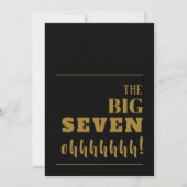 ビッグ70 ブラックゴールド バースデー 招待状 (正面)