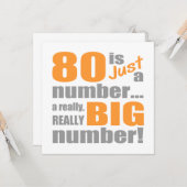 ビッグ80誕生日 カード (正面/裏面インサイチュ)