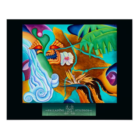 「ビッグ・アイランドのビジョン」光沢のあるポスター ポスター (正面)