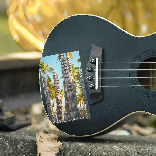 ビッグ・アイランドハワイPu'uhonua o Honaunau Palms Tiki 長方形シール