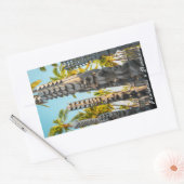 ビッグ・アイランドハワイPu'uhonua o Honaunau Palms Tiki 長方形シール (封筒)