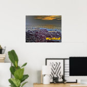 ビッグ・アイランド・ハワイの夕日の岩のポスター ポスター (ホームオフィス)