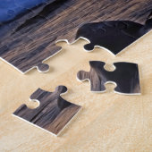 ビッグ・アイランド・ハワイの日没でカヌーを引き上げる ジグソーパズル (側面)