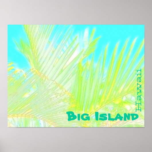 ビッグ・アイランド・ハワイパーム・フロンド・ポスター ポスター (正面)