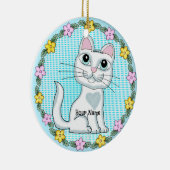 ビッグ・アイ・キッテン猫 セラミックオーナメント (右)