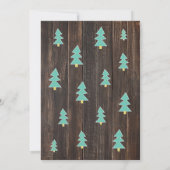 ビッグ・アドベンチャー素朴な山のフォークアートの赤ちゃんシャワー 招待状 (裏面)