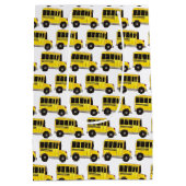 ビッグ・イエロースクールバス先生運転者教育 ミディアムペーパーバッグ (裏面)