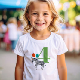 ビッグ・イヤー誕生日パーティーZebra Tシャツ