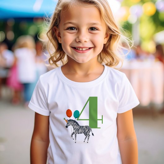 ビッグ・イヤー誕生日パーティーZebra Tシャツ