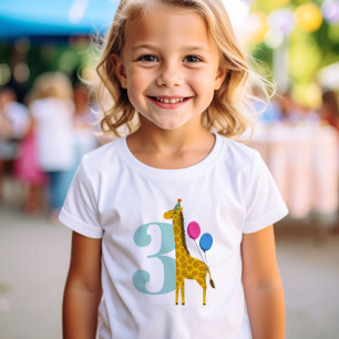 ビッグ・イヤー・バースデーパーティー・キリン Tシャツ