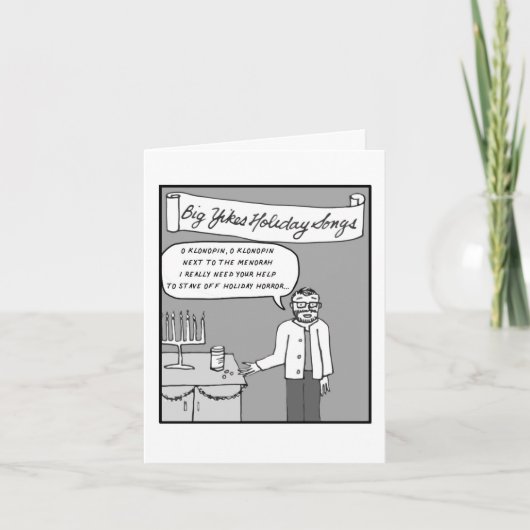 ビッグ・イークスホリデーカード：ハヌカー、オハヌカー サンキューカード (正面)