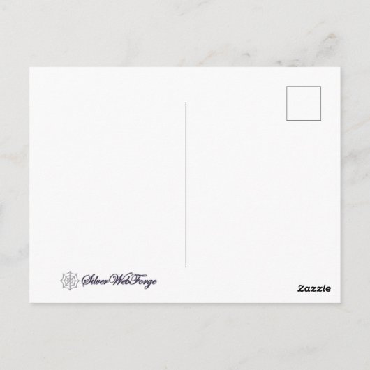 ビッグ・ウッズのはがきに小さな家 ポストカード (裏面)