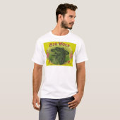 ビッグ・ウルフ葉巻ラベル Tシャツ (正面フル)