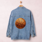 ビッグ・オレンジバスケットボール、レディースデニムジャケット デニムジャケット (ハンガー)