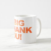 ビッグ・オレンジ・サンキュー コーヒーマグカップ (正面右)