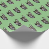 ビッグ・オールド・ブルカエル・アニマル・自然 ラッピングペーパー (角)