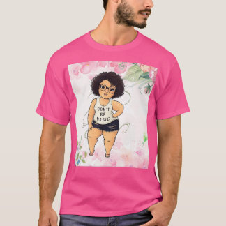 ビッグ・ガール・ヒマワリはかりで測・アート Tシャツ