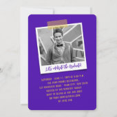 ビッグ・グラッド・スクライブズモダン写真卒業パーティー 招待状 (裏面)