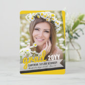 ビッグ・グラッド・スクライブズモダン写真卒業パーティー 招待状 (スタンド正面)