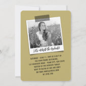 ビッグ・グラッド・スクライブズモダン写真卒業パーティー 招待状 (裏面)