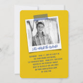 ビッグ・グラッド・スクライブズモダン写真卒業パーティー 招待状 (裏面)