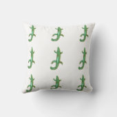 ビッグ・グリーン・トカゲ枕 クッション (裏面)