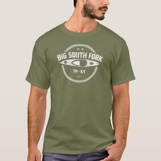 ビッグ・サウス・フォーク国立河川カヤック Tシャツ (正面)