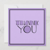 ビッグ·サンキュー·パープルありがとうチーム·招待状 招待状 (裏面)