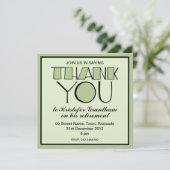 ビッグ·サンキュー·ユー·グリーン·リタイアメント·招待状 招待状 (スタンド正面)