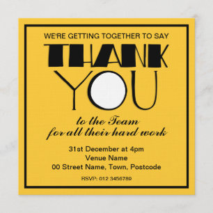 ビッグ·サンキュー·ユー·ブラック·チ感謝していーム·招待状 招待状