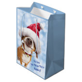 ビッグ·サンタハット犬 ミディアムペーパーバッグ (裏面アングル)