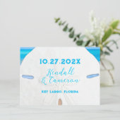 ビッグ・サンド・ドシンプルルの日付カードを保存 招待状 (スタンド正面)