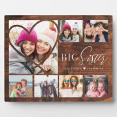 ビッグ・シスターへの贈り物7フォトコラージュウードグレイン フォトプラーク (正面)