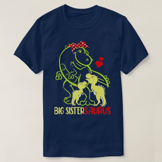 ビッグ・シスタースルーズTレックス恐竜大姉妹スルーズ Tシャツ (デザイン正面)